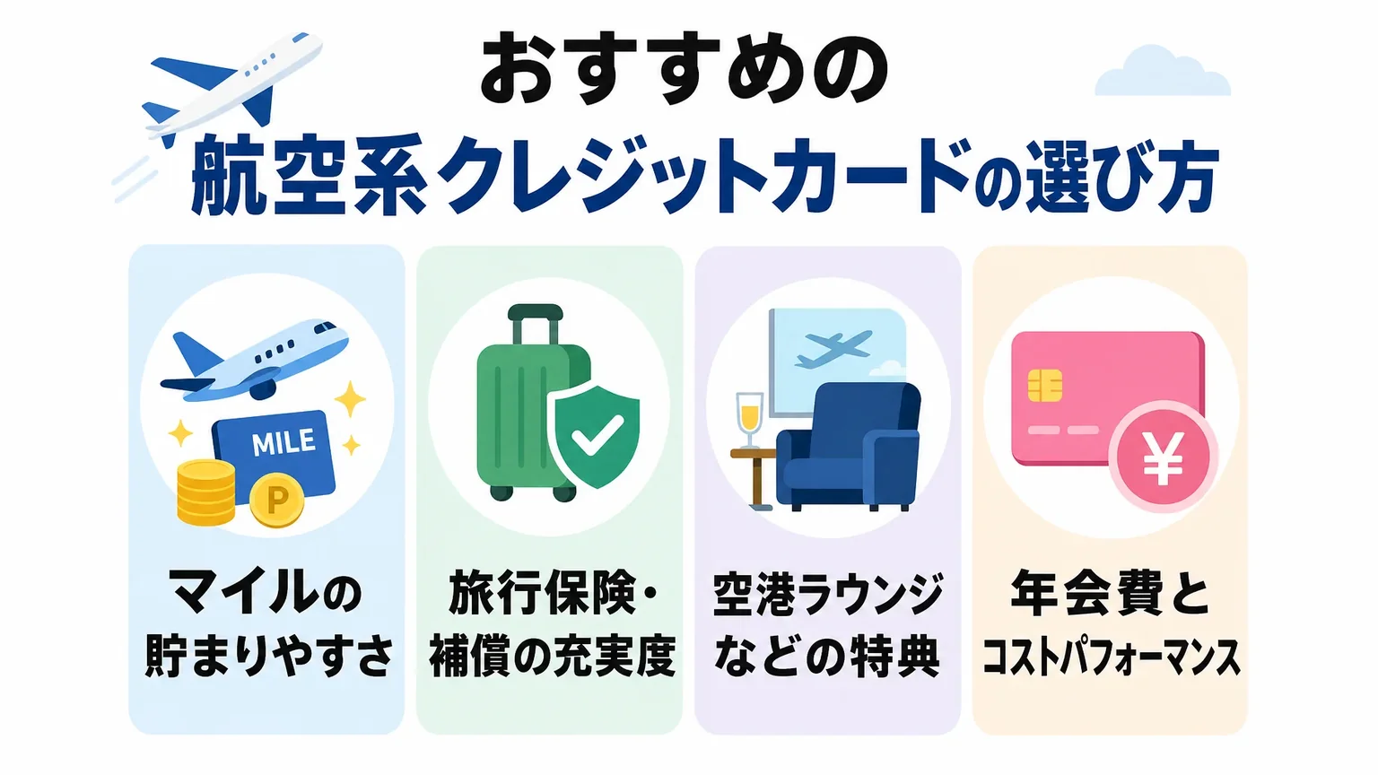 おすすめの航空系クレジットカードの選び方